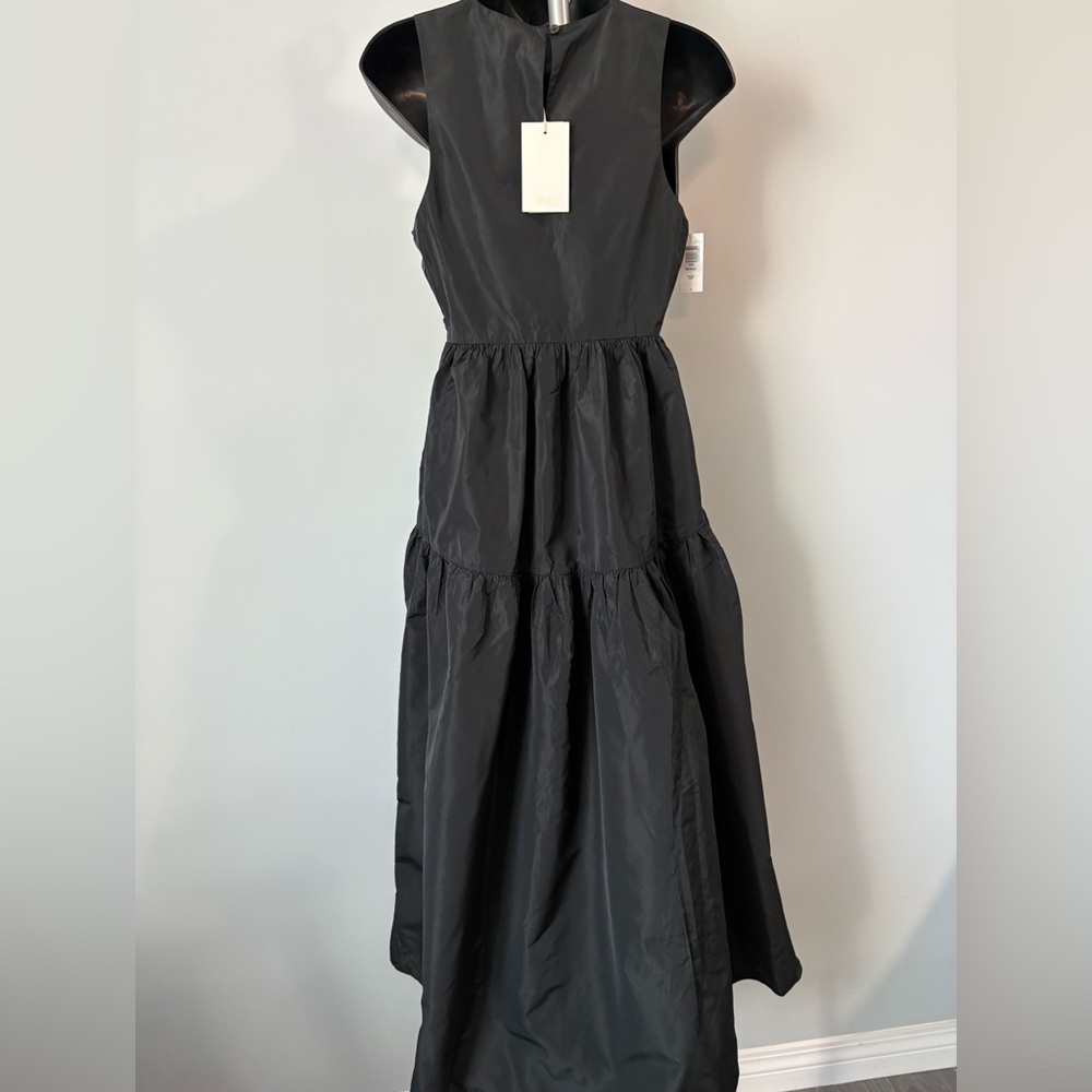 ARITZIA||Wilfred~Italian Taffeta Midi Dress - Picture 6 of 12